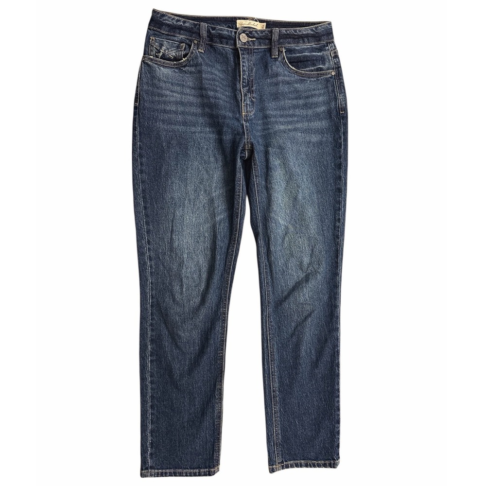 Unpublished‎ Women's Dark Wash Stretch Denim Jeans Size 28 Straight Leg